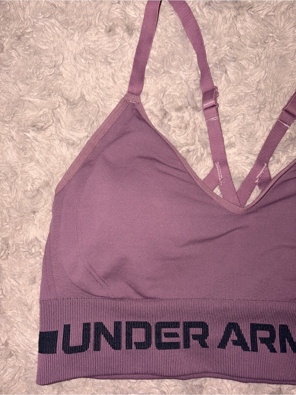 Under Armour Mauve Purple Strappy Sports Bra